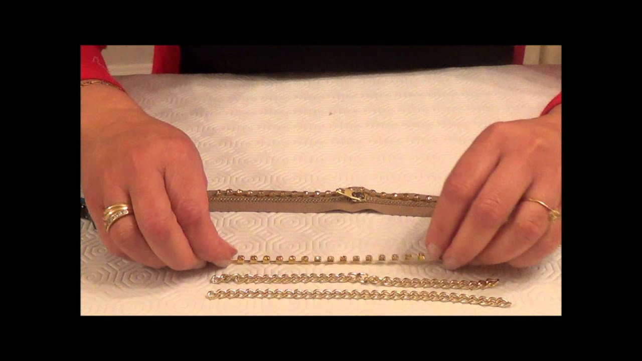 PULSERAS DIY DE CREMALLERAS DORADAS