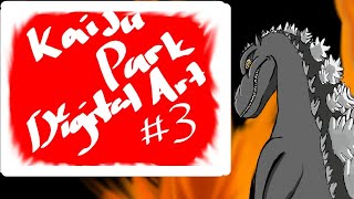 Digital art-legendary Godzilla #3