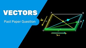 Solving a Vectors Problem - CSEC Past Paper Question