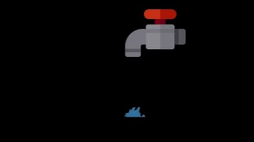 2D motion graphics and animation video | water tap