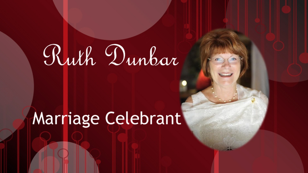 Ruth Dunbar Civil Celebrant - YouTube