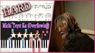 Michi Teyu Ku (Overflowing) - Fujii Kaze - Hard Piano Tutorial + Sheets/ Movie “April Come She Will”