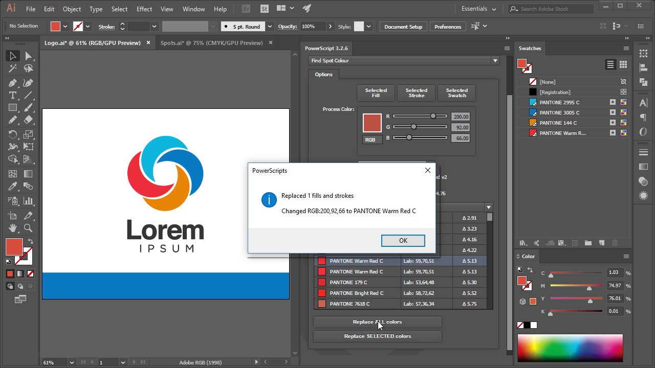 Find Closest Pantone Or Spot Color PowerScript For Adobe Illustrator find-closest-pantone-or-spot-color-powerscript-for-adobe-illustrator