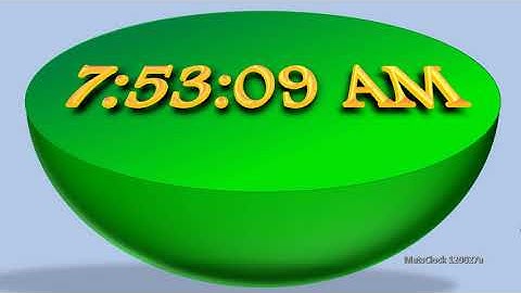 Free Digital Clock for PowerPoint - MatsClock 120028a