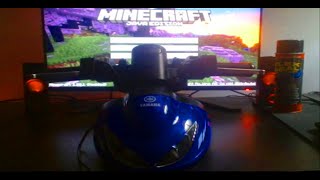 Beating Hardcore Minecraft with a Motorcycle Controller
