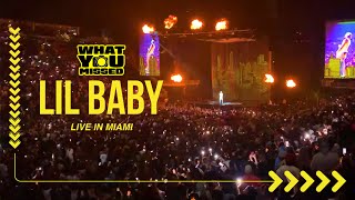 Lil Baby Live In Miami The WHAM World Tour @Kaseya Center - What You Missed
