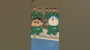 Shinchan & Doraemon in Squid Game (part 2) 😱 #shorts