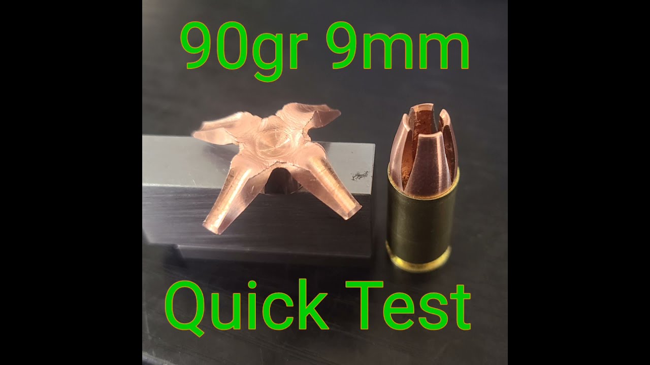 Quick test of my new 90gr 9mm round I'm developing follow me on Instagram for more updates.