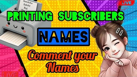 Artland Express live! PRINTING SUBSCRIBERS NAME ON PRINTER #shortsfeed #name #art #live #trending