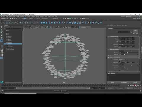Using emitter and curves for portal effect