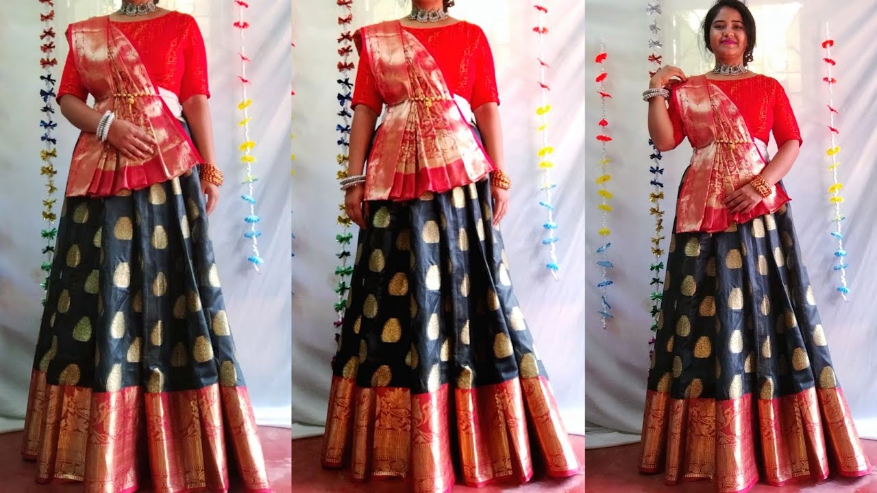 How to drape silk saree in perfect lahenga stylestep by stepfor