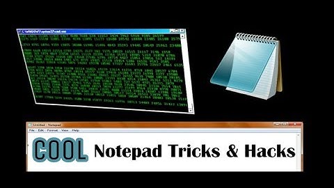 Top Super Cool Notepad Tricks, Hacks & Commands For Your PC