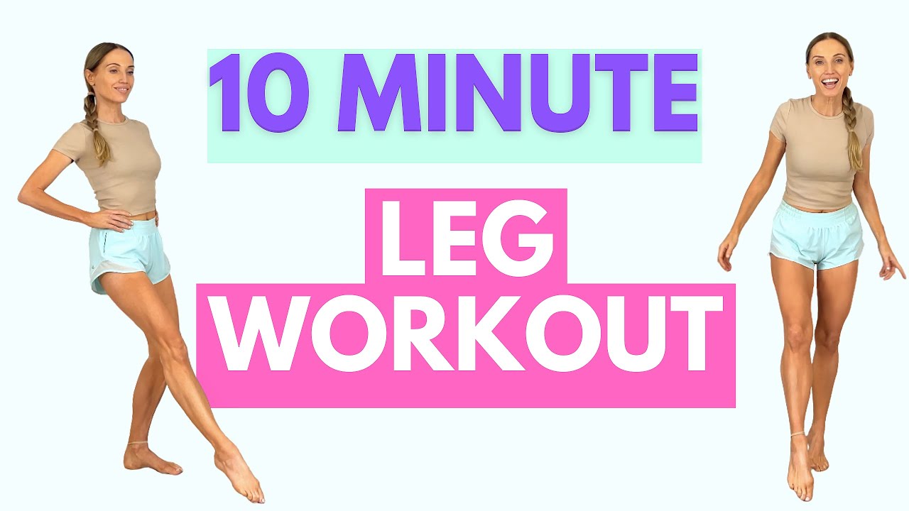 10 Minute Leg Toning Workout - No Equipment, No Repeat | At Home Thigh ...