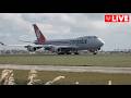 🔴LIVE: Cloudy Landings Schiphol Airport Amsterdam (AMS) | Polderbaan April 1, 2026