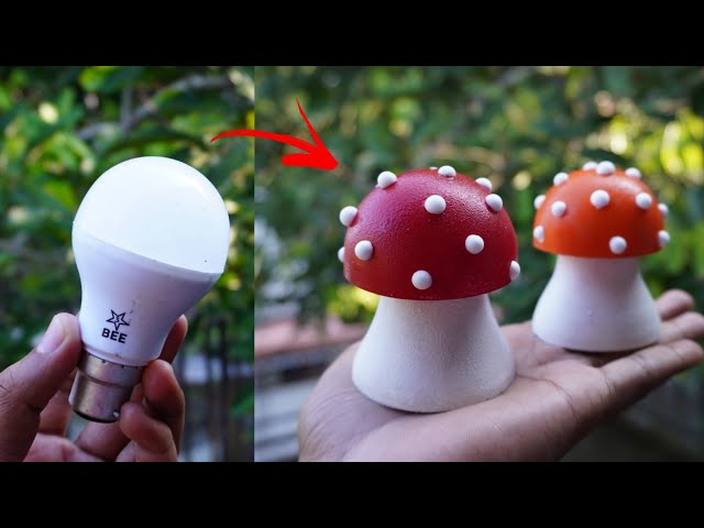 How To Reuse Old LED Bulb | Mushroom Making With LED Bulb class=