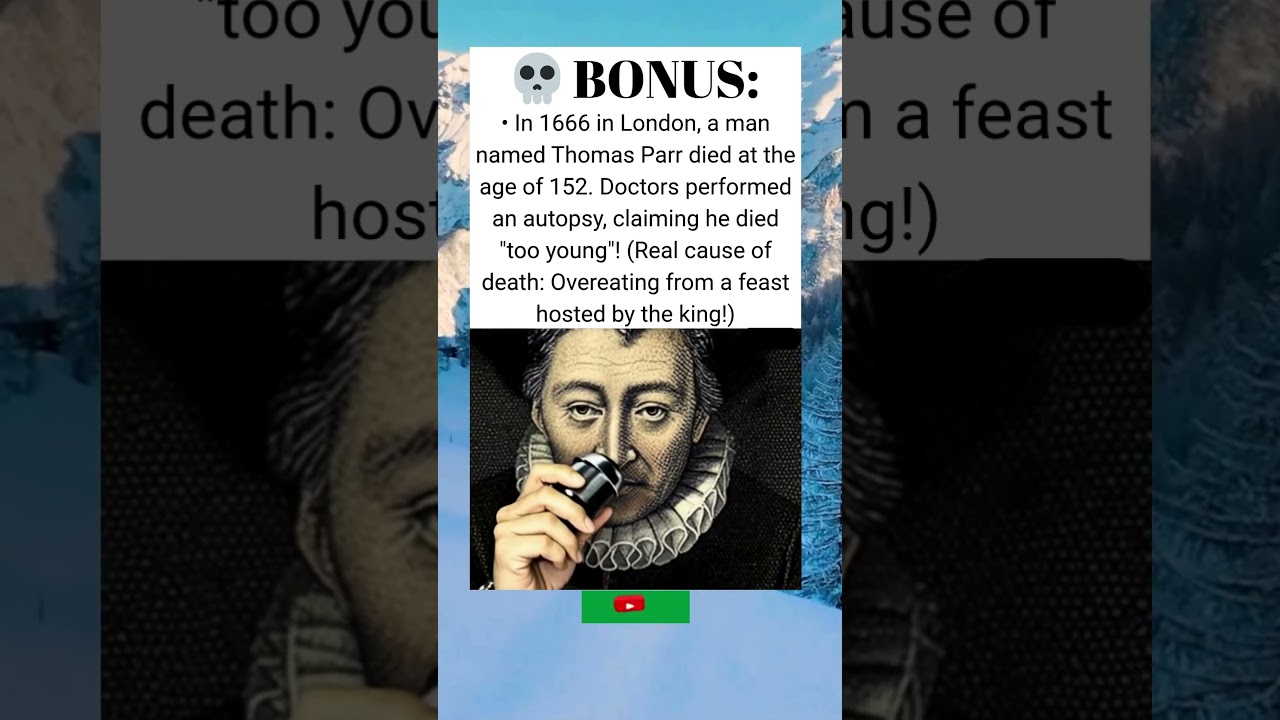👴🍖👑 Death by Royal Feast: The Bitter End of a 152-Year-Old Man🧐📜