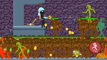 1100 Zombies Chapter 5 The Lab level 123-125 Stickman Zombie Shooter game