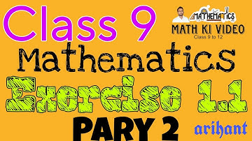 Q 2 Exercise 1.1 Class 9 Math Arihant Math Ki Video #upboard #hindimedium #math #rohitkumarsir