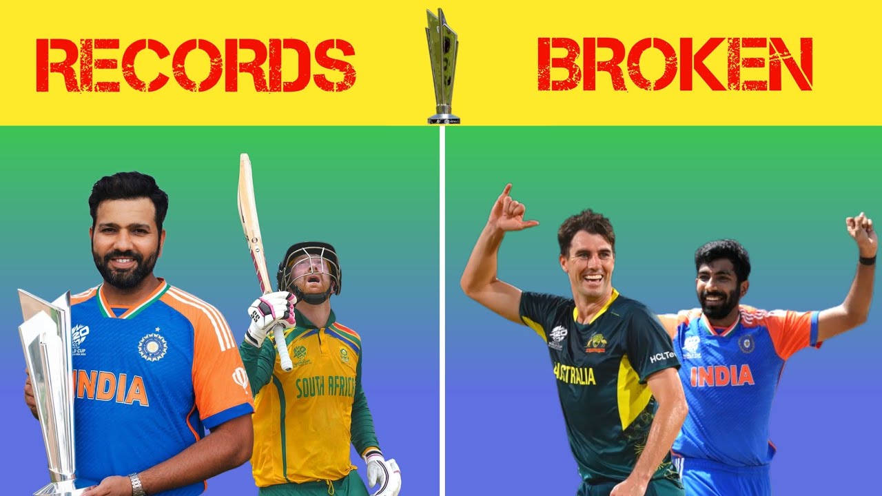 RECORDS BROKEN in T20 World Cup 2024