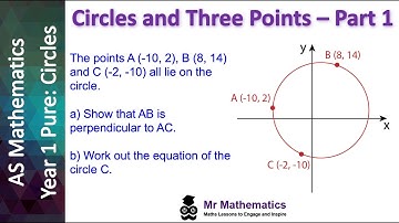 Circles and Three Points Part 1 | Mr Mathematics