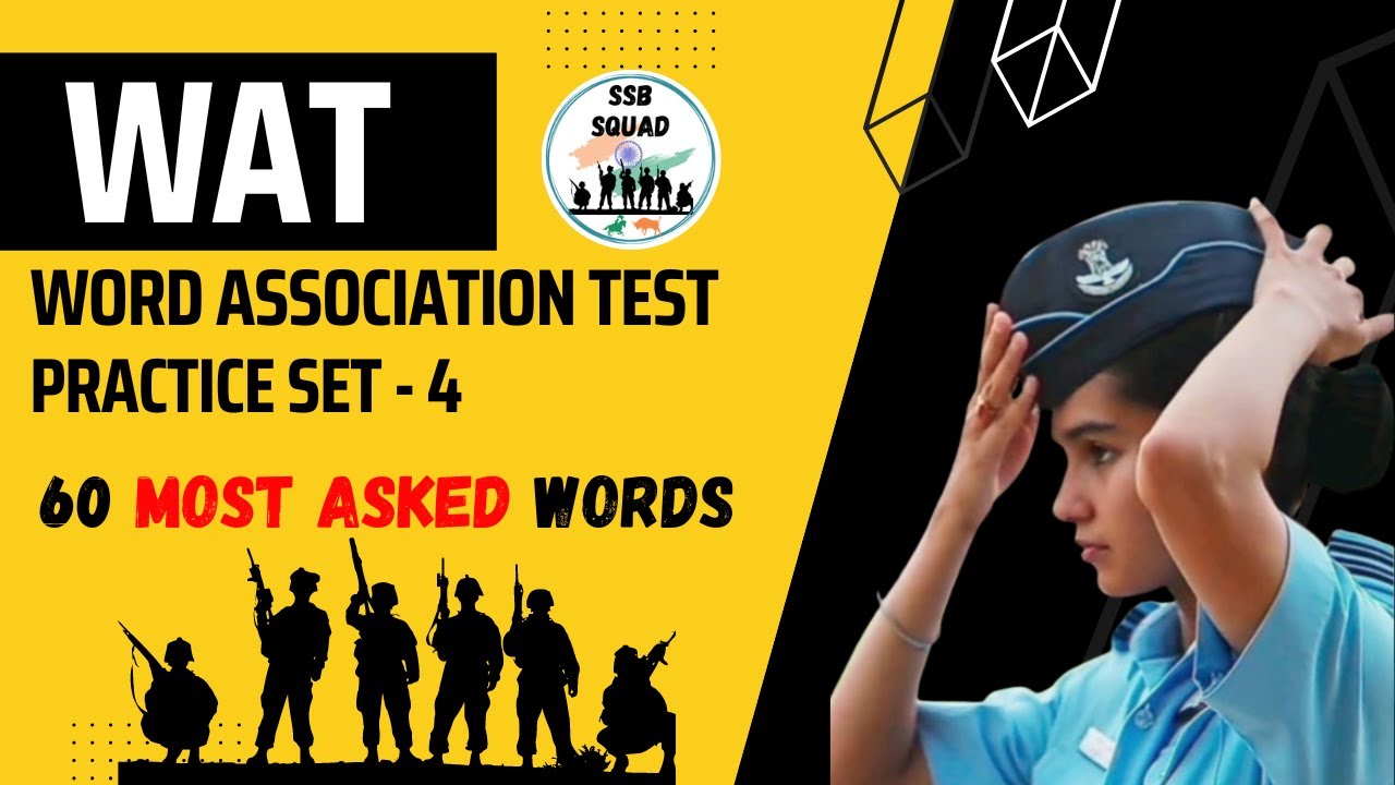 WAT Practice Set - 4 | SSB Interview | Word Association Test | SSB Squad