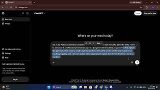 ChatGPT for Automation Scripts Tutorial | Complete Beginner Guide