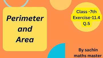 Perimeter and area, class-7th, chapter-11, Exercise -11.4 ,Q.5 , NCERT Solutions