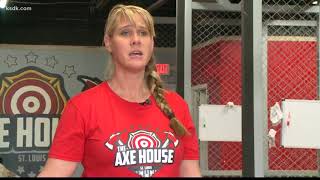 St. Louis is home to a new sport....axe throwing