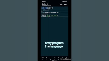 c language to perform array | c programming #shorts