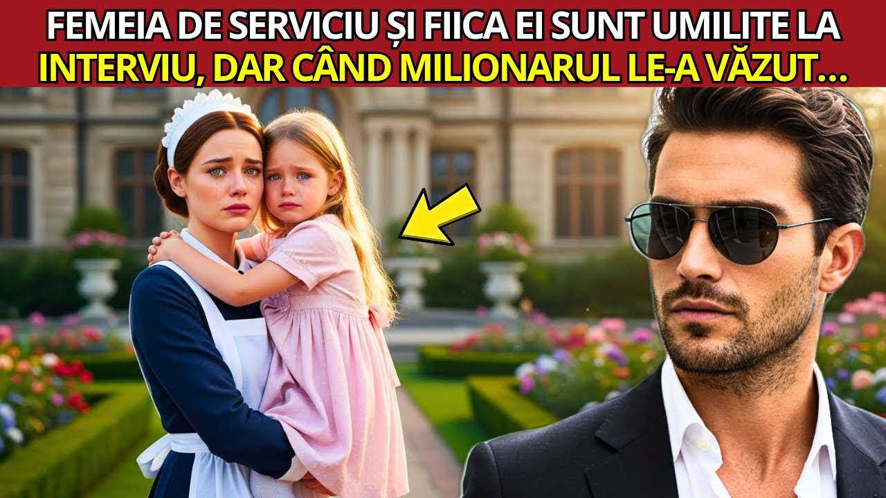 FEMEIA DE SERVICIU ȘI FIICA EI SUNT UMILITE LA INTERVIU, DAR CÂND MILIONARUL LE A VĂZUT…