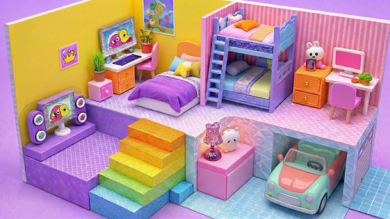 ¡Construye tu propia casita en miniatura con cartón! 🏠✨
