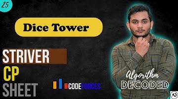 Dice Tower | Striver CP Sheet | Codeforces | Competitive Programming #Striver #CP