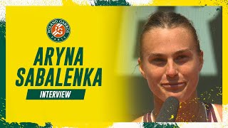 Aryna Sabalenka - Interview Quarterfinals | Roland-Garros 2023