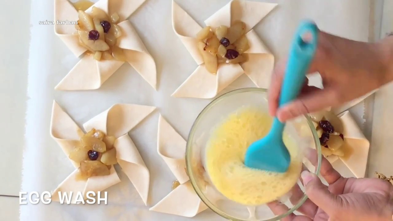 cranberry and pear pastries