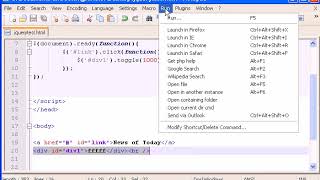Toggle Effect in JQuery