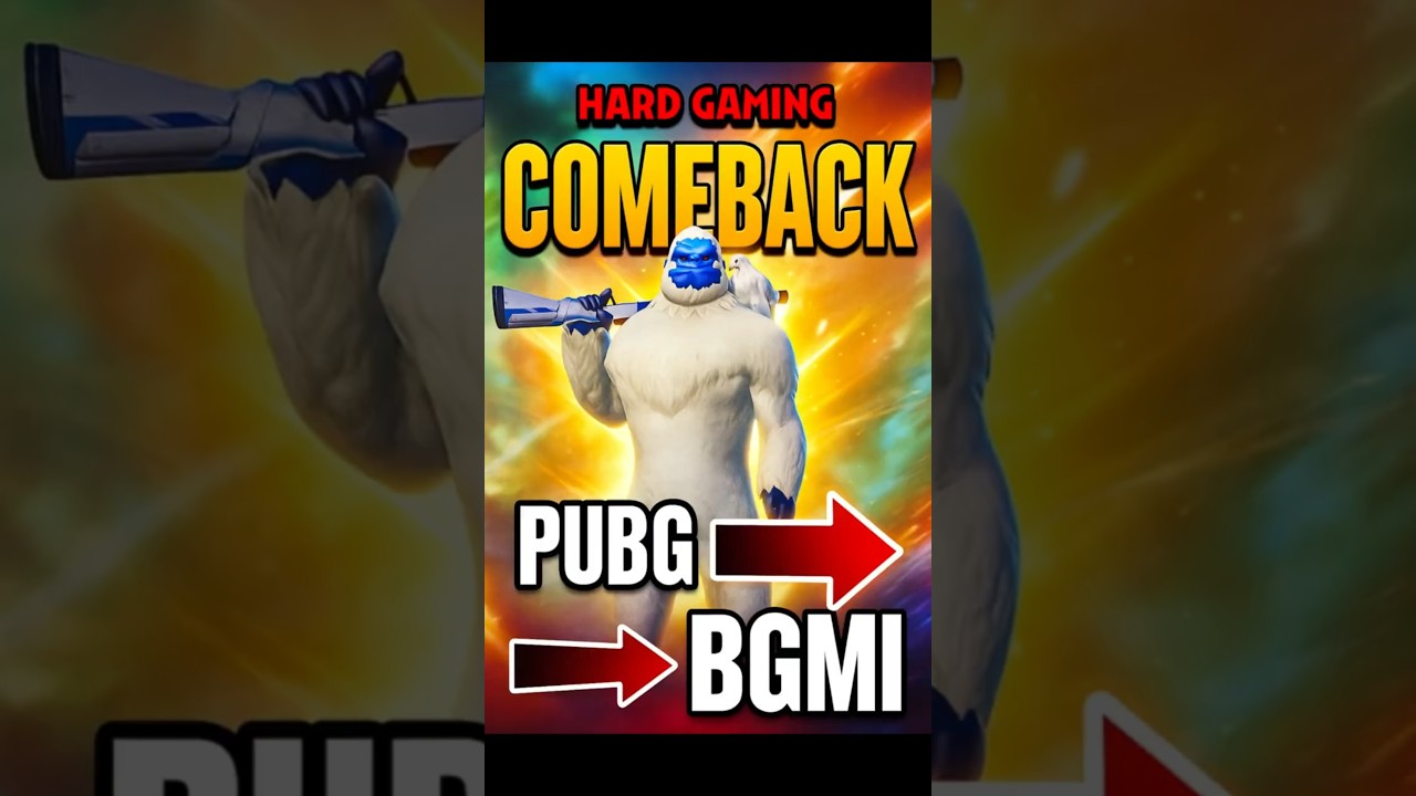 Hard Gaming is BACK! PUBG to BGMI Comeback 🎮🔥