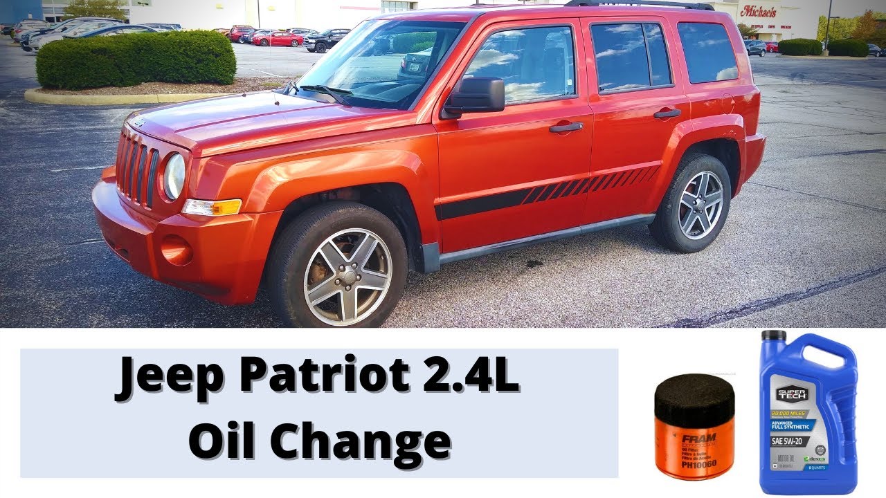 07-17 Jeep Patriot  Oil Change with Reset Procedure! - YouTube