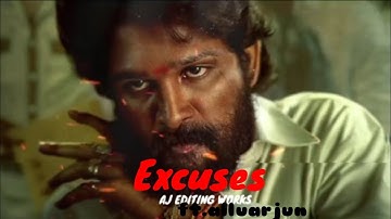 Excuses ft .allu arjun 🔥⚡❤️/ap dhillon /gurinder gill/Aj editing works #apdhillon #editing #excuses
