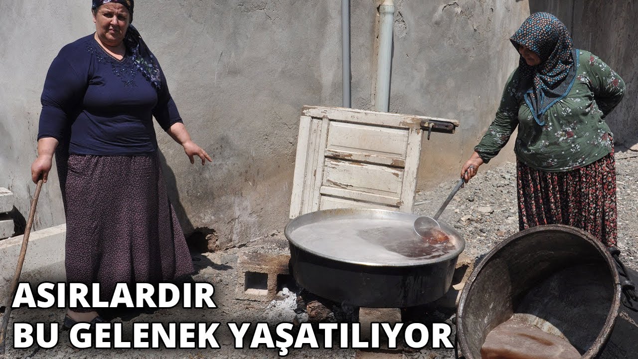 Asırlardır bu gelenek yaşatılıyor... İslahiye’de hasattan sonraki ilk iş üzüm pekmezi yapımı