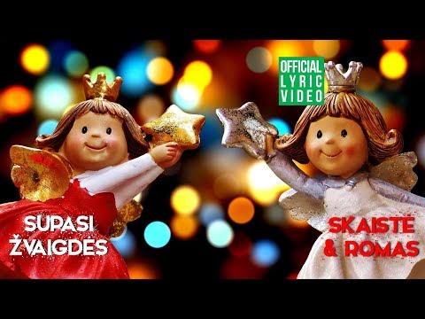 Skaistė ir Romas - Supasi Žvaigždės  (Official Lyric Video). Lietuviškos Dainos Su Žodžiais