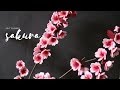 FELT FLOWER SAKURA | cara membuat bunga sakura dari kain flanel