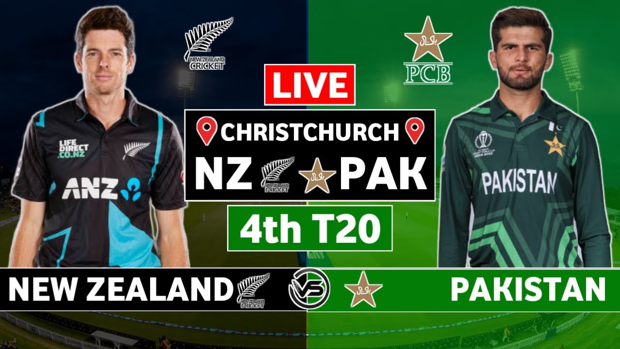 Pakistan v New Zealand 4th T20 Live Scores PAK v NZ 4th T20 Live Scores & Commentary 2nd