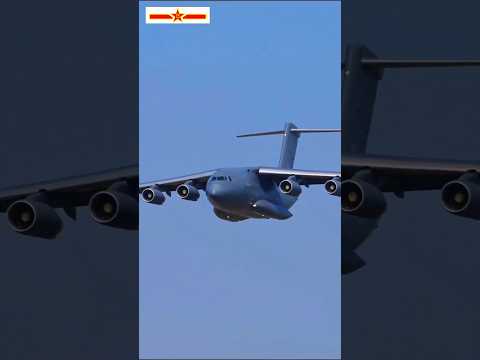 Y20 Flyby Chinese Strategic Airlifter Xi'an Y-20 Military Transport Aircraft