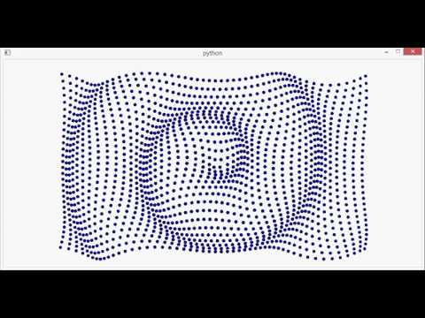 Spiral wave illusion: circular round points, slow