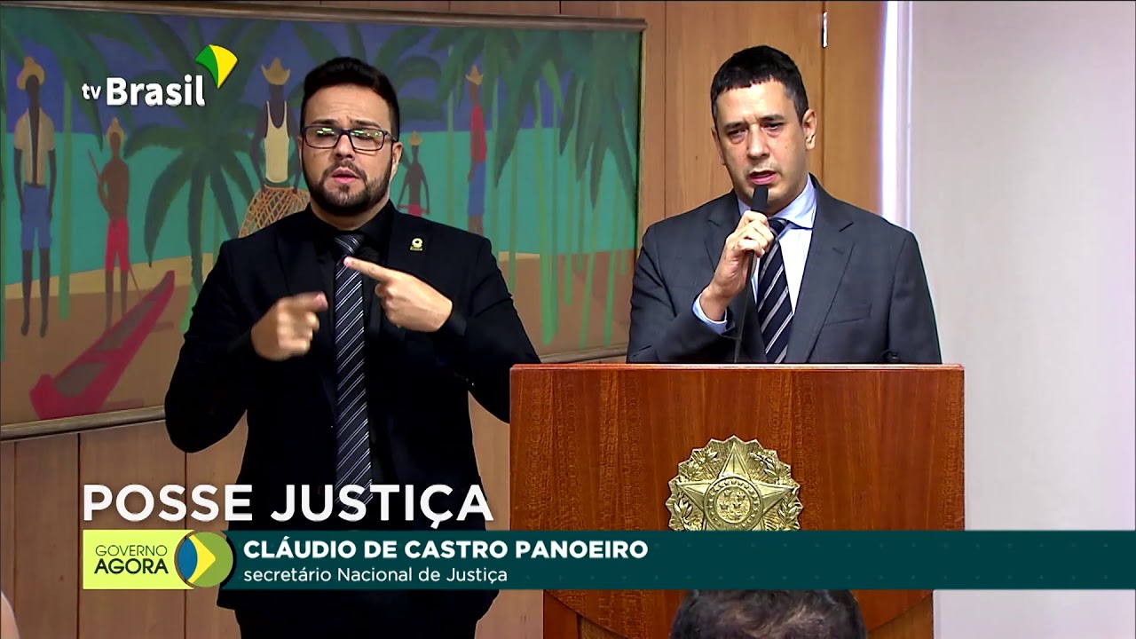 Cláudio Panoeiro toma posse na Secretaria Nacional de Justiça