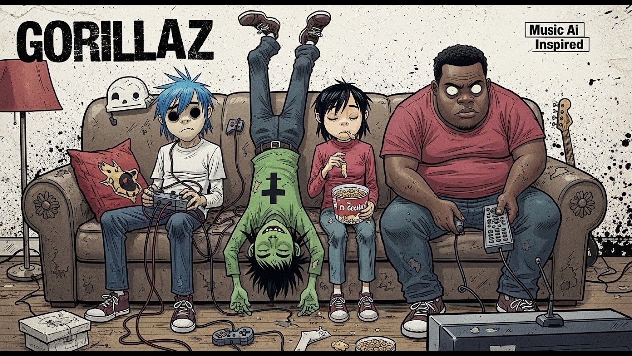 Psycho Pulp Fiction – Gorillaz-Inspired AI Trip-Hop Album | 2000s