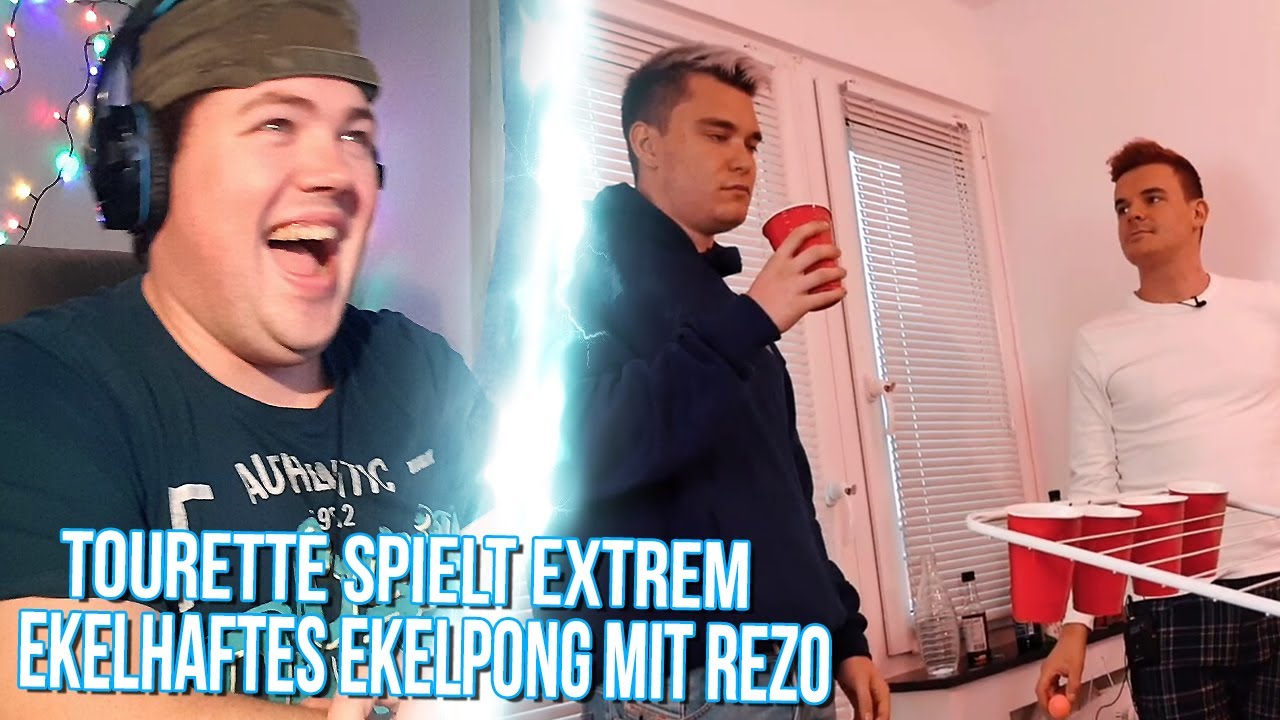 Tourette spielt extrem EKELHAFTES EKELPONG mit Rezo!! | REAKTION
