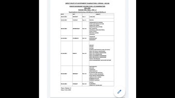Tn 12th second Revision time table