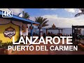 [4K] Puerto Del Carmen, Lanzarote  - Harbour, Town in Winter (Feb 2020) Captions.