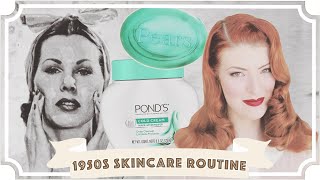 I followed a 1950s skincare routine for a week... [CC]